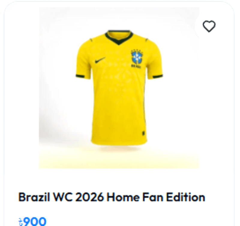 Brazil Copa America 2026 Kids Edition Jersey